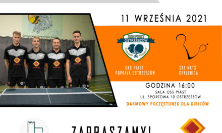 Inauguracja 2 ligi tenisa stołowego w Ostrzeszowie!