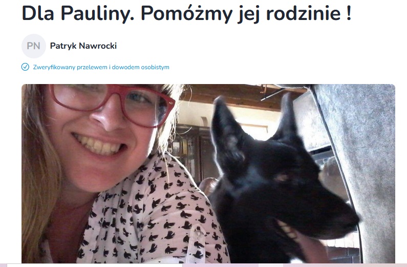 Przyjaciele uruchomili zbiórkę na transport ciała Pauliny do Polski