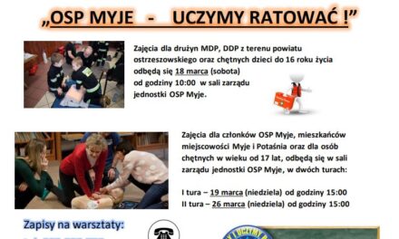 OSP zaprasza na darmowe warsztaty z pierwszej pomocy