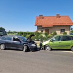 Zderzenie trzech samochodów w Mąkoszycach