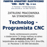 Oferta pracy w firmie „EMA-ELFA”