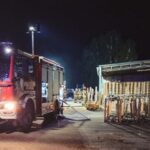 Zapalił się wózek widłowy. Straty sięgają 120 tys. zł