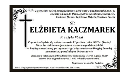 † Elżbieta Kaczmarek