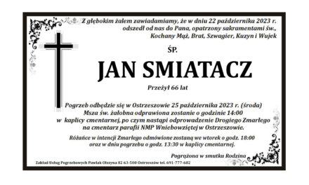 † Jan Smiatacz