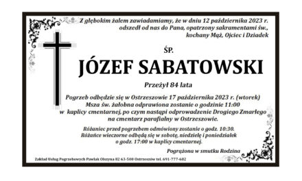 † Józef Sabatowski