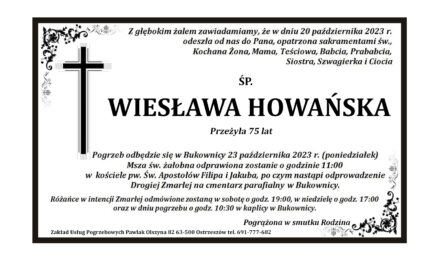† Wiesława Howańska