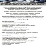 PRACA: ASYSTENT PROJEKTANTA/INŻYNIER BUDOWY