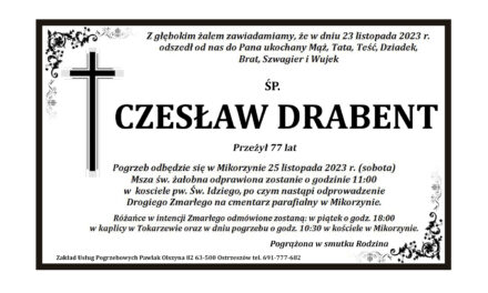 † Czesław Drabent