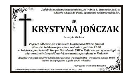 † Krystyna Jończak