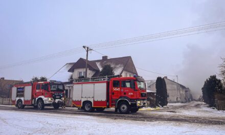 Pożar w Chlewie. Pali się budynek gospodarczy (AKTUALIZACJA)