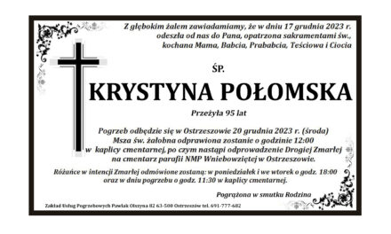 † Krystyna Połomska