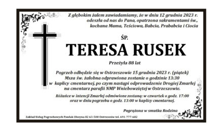 † Teresa Rusek