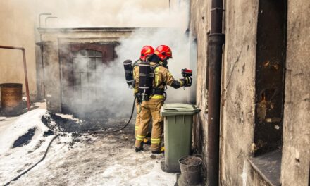 Pożar kotłowni w centrum Ostrzeszowa