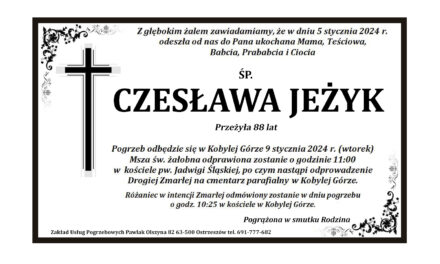 † Czesława Jeżyk