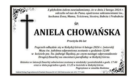 † Aniela Chowańska
