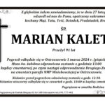 † Marian Kaleta