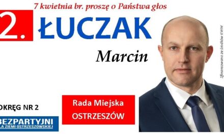 Marcin Łuczak – kandydat do Rady Miejskiej Ostrzeszów