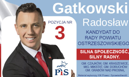 Radosław Gatkowski – Kandydat do Rady Powiatu w Ostrzeszowie