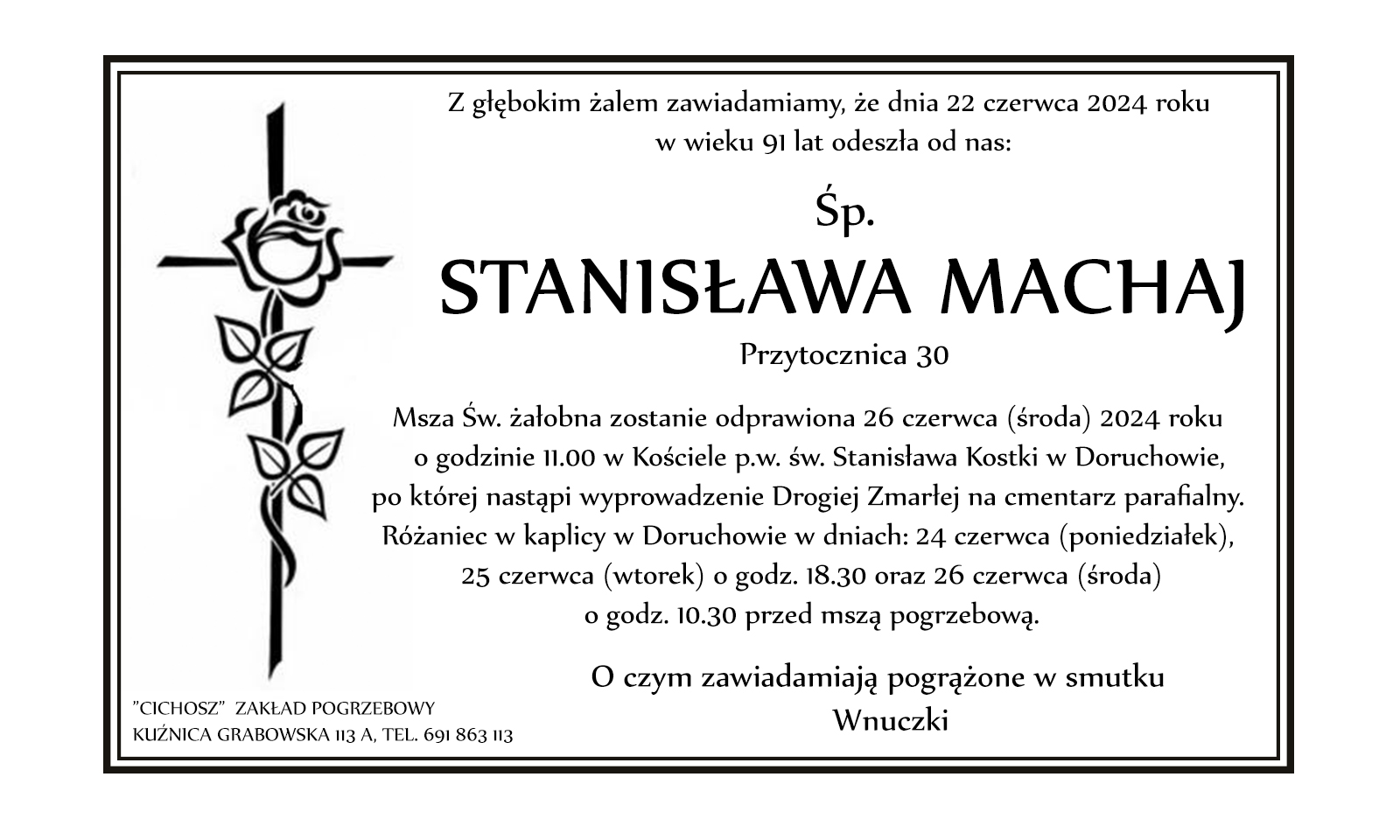 † Stanisława Machaj