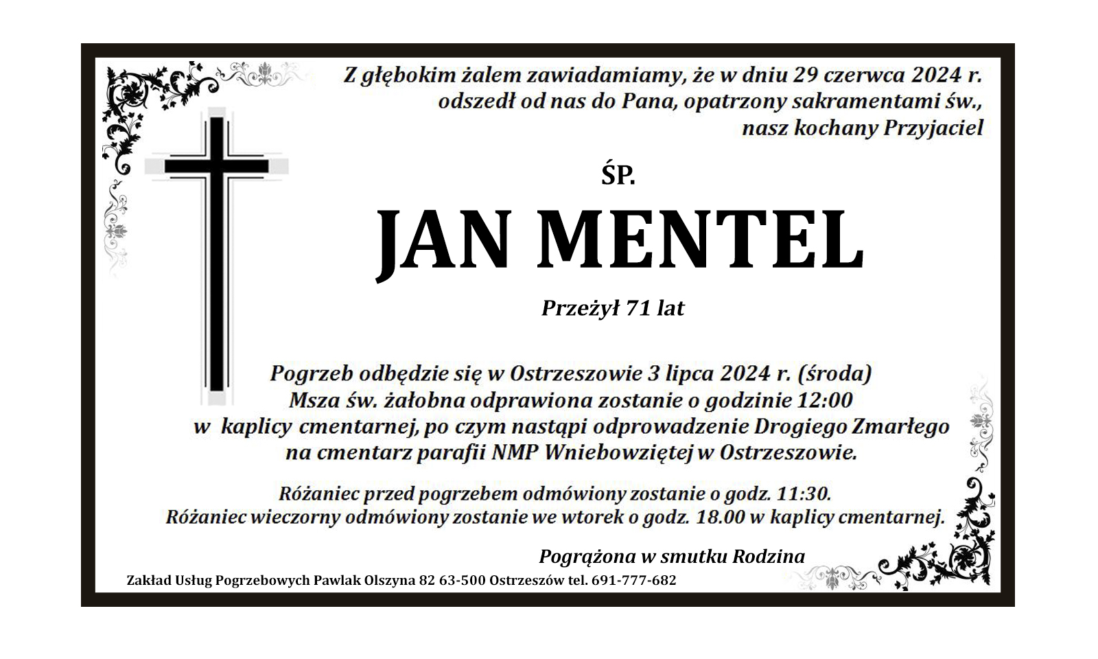 † Jan Mentel