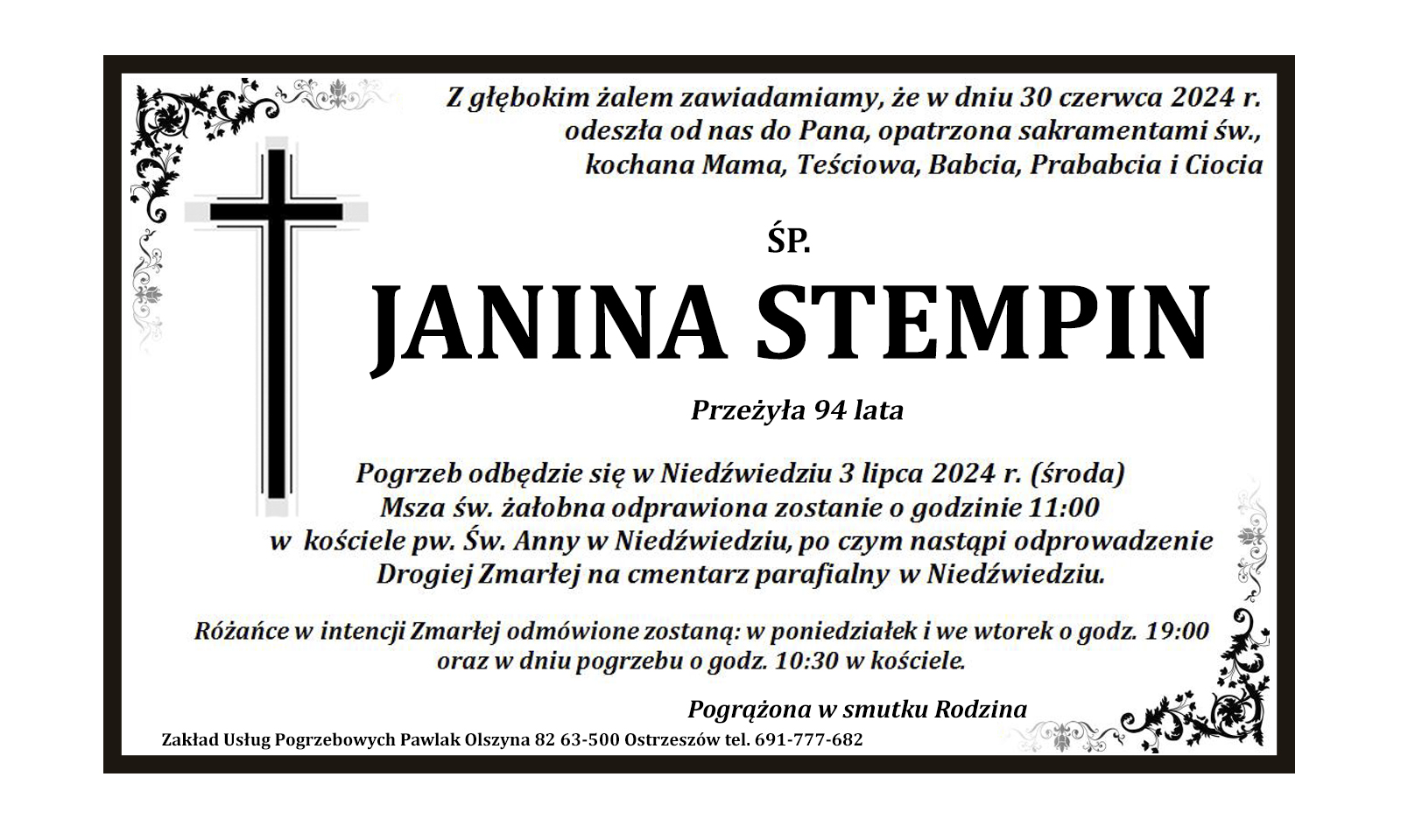 † Janina Stempin