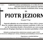 † Piotr Jeziorny