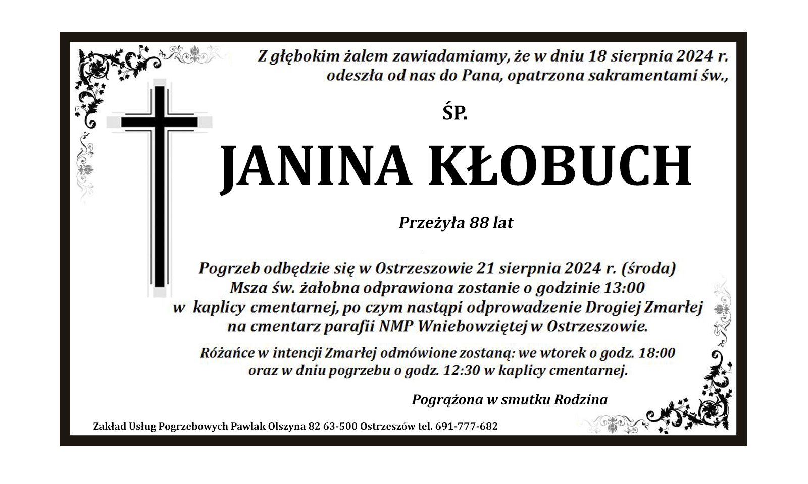 † Janina Kłobuch