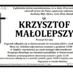 † Krzysztof Małolepszy