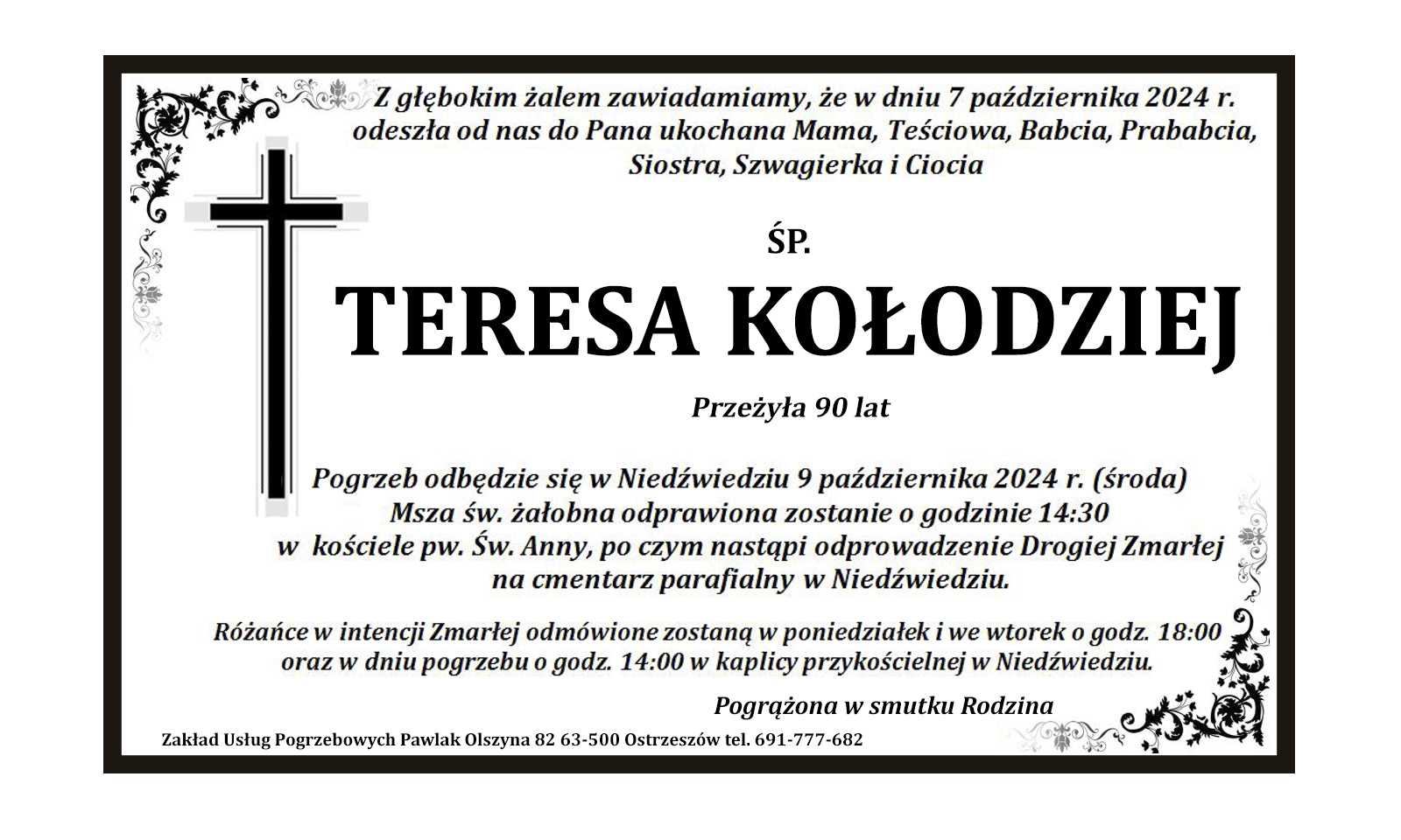 † Teresa Kołodziej